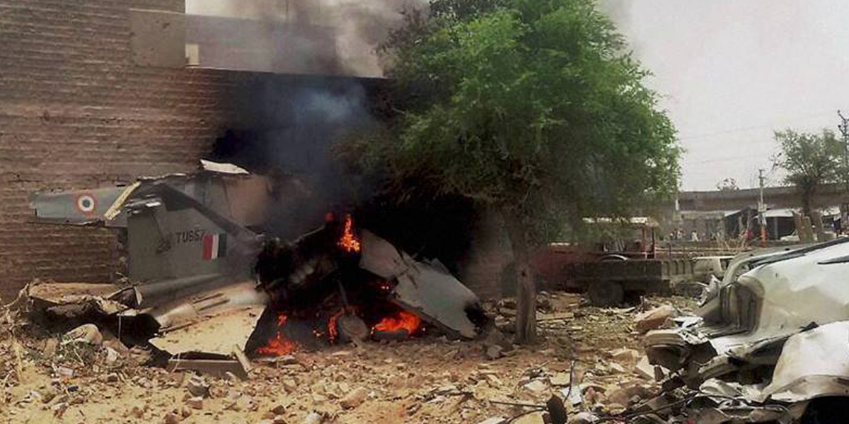 Fighter Jet Crashes In India, Pilot Ejects To Safety