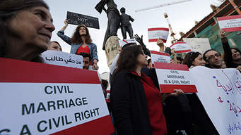 Lebanese Hold Protest In Favour Of Civil Marriage