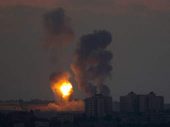 Israeli Fighter Jets Strike Hamas Compound In Gaza