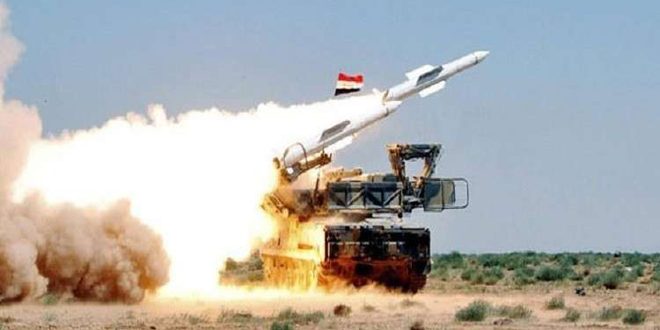 Syrian Air Defences Intercept An Israeli Aggression On Massyaf Area, Down A Number Of Missiles
