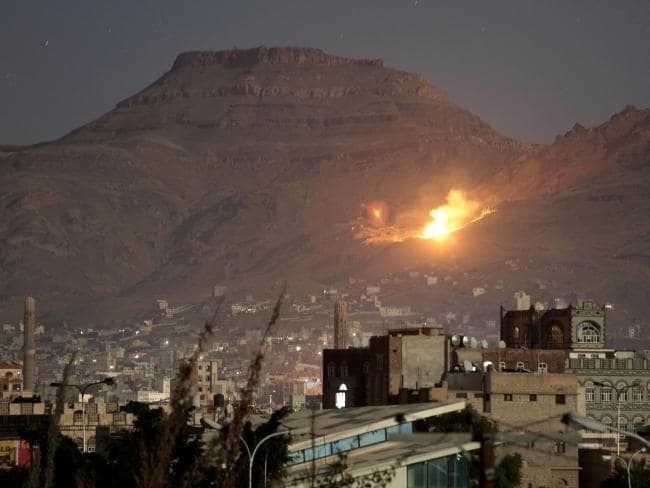 Saudi-Led Air Strike Hits Cave Storing Drones In Yemen’s Rebel-Held Capital