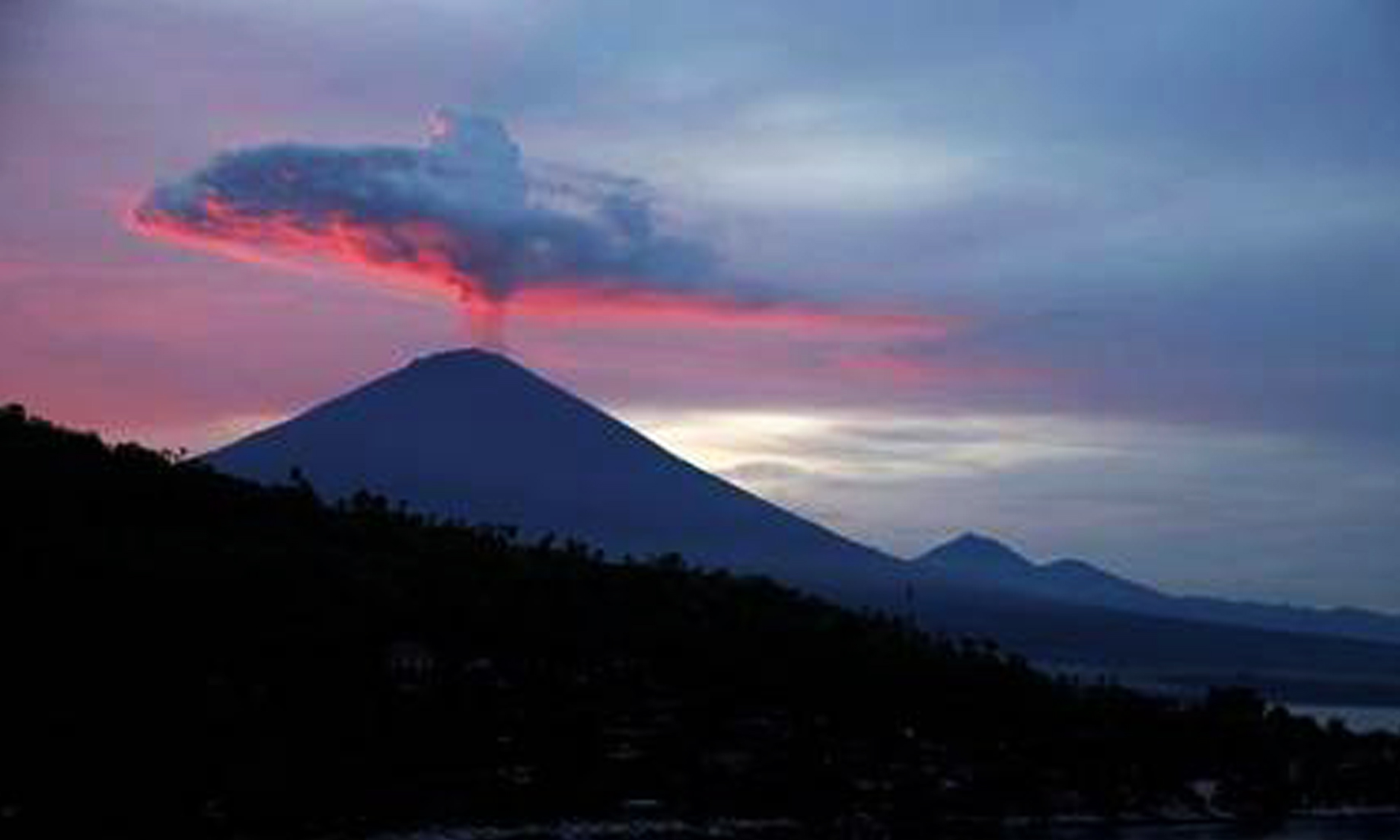 Volcano In Bali Erupts, Triggering Rains Of Ashes