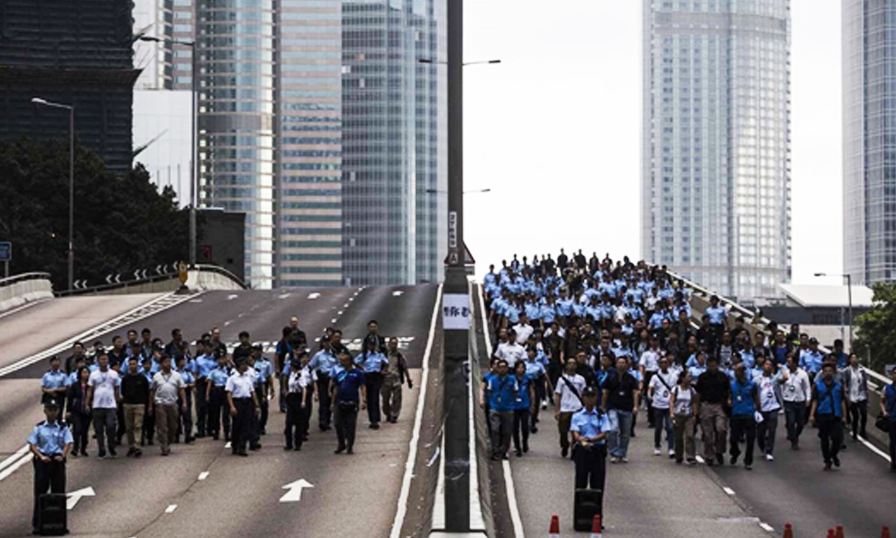 Hong Kong airport cancels outgoing flights as protesters rally