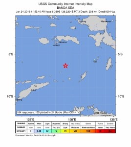 7.6-Magnitude Quake Hits Banda Sea Area Off Indonesia