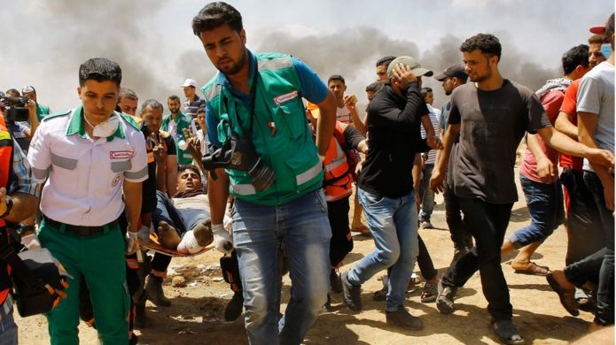 At Least 50 Injured In Clashes Between Palestinians, Israeli Soldiers In Eastern Gaza