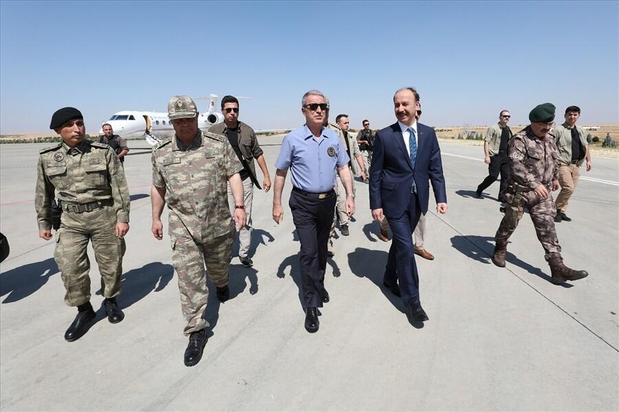 Turkish Defence Minister Visits Border Area Of Safe Zone In Syria