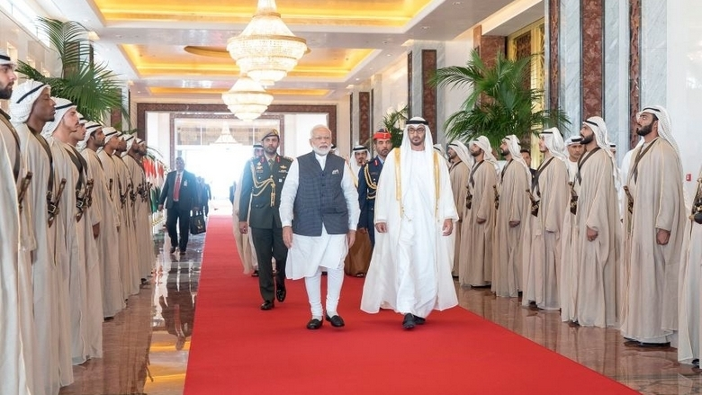 Abu Dhabi Crown Prince Received Indian PM