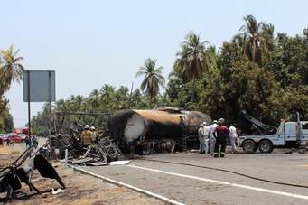 13 Injured As Gas Tanker Explodes In Cambodia