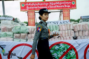 Myanmar Police Busts 2.67 Mln Stimulant Tablets From Drugs Ring
