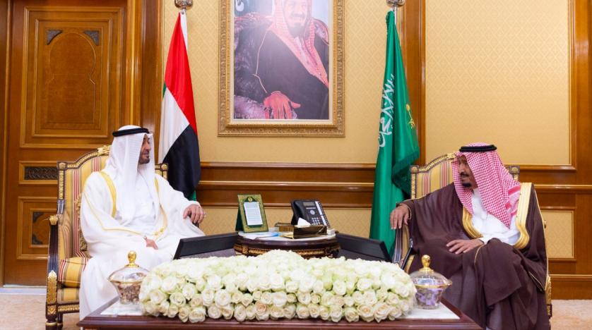 Saudi King Meets Abu Dhabi Crown Prince On Ties