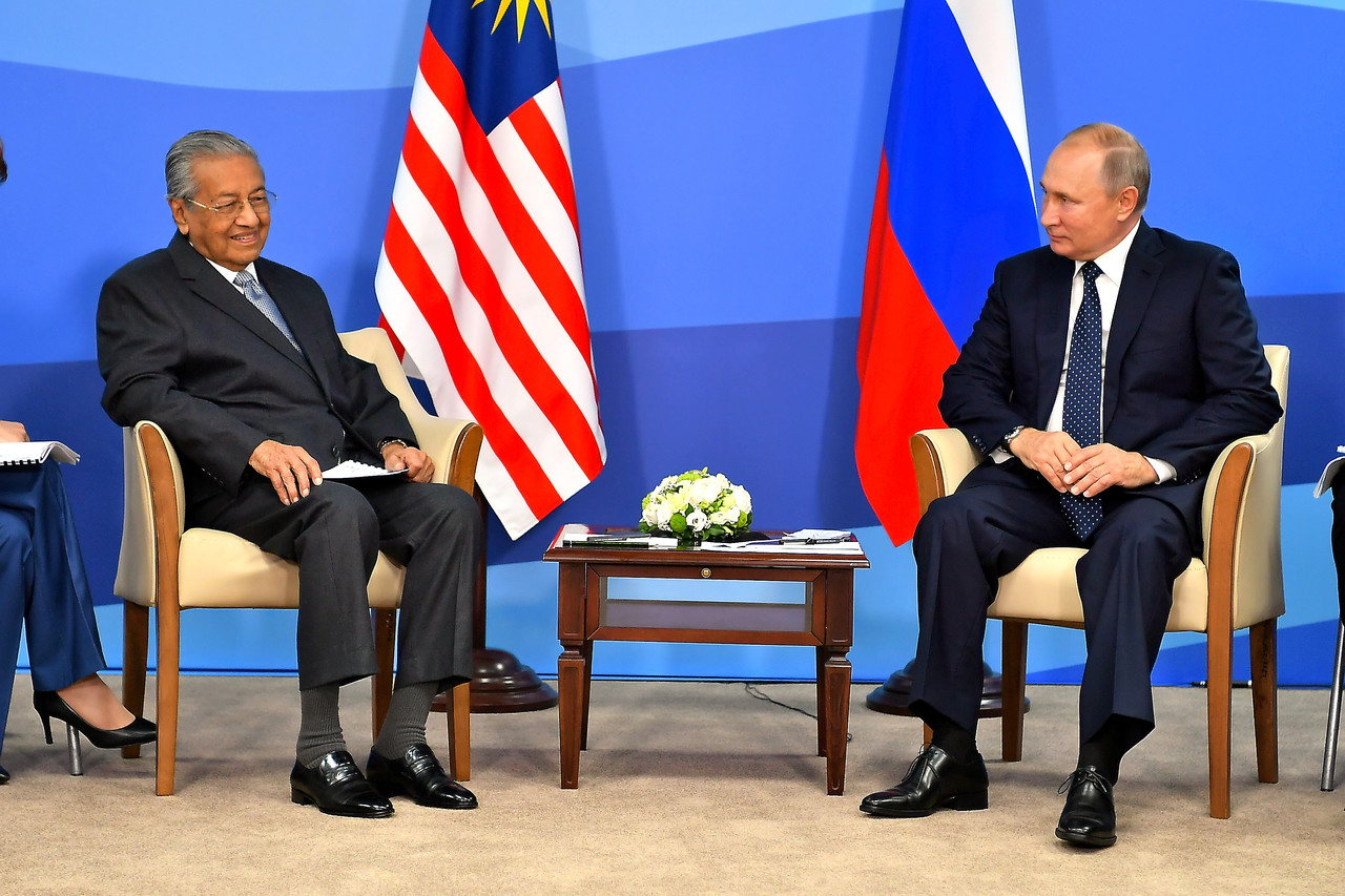 Mahathir, Putin looking to stronger bilateral ties