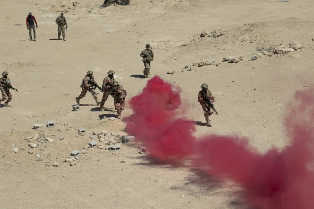 Omani Army Conducts Live Ammo Drills
