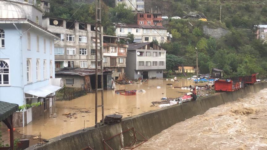 Heavy Rains Cause Flash Floods In NW Turkey