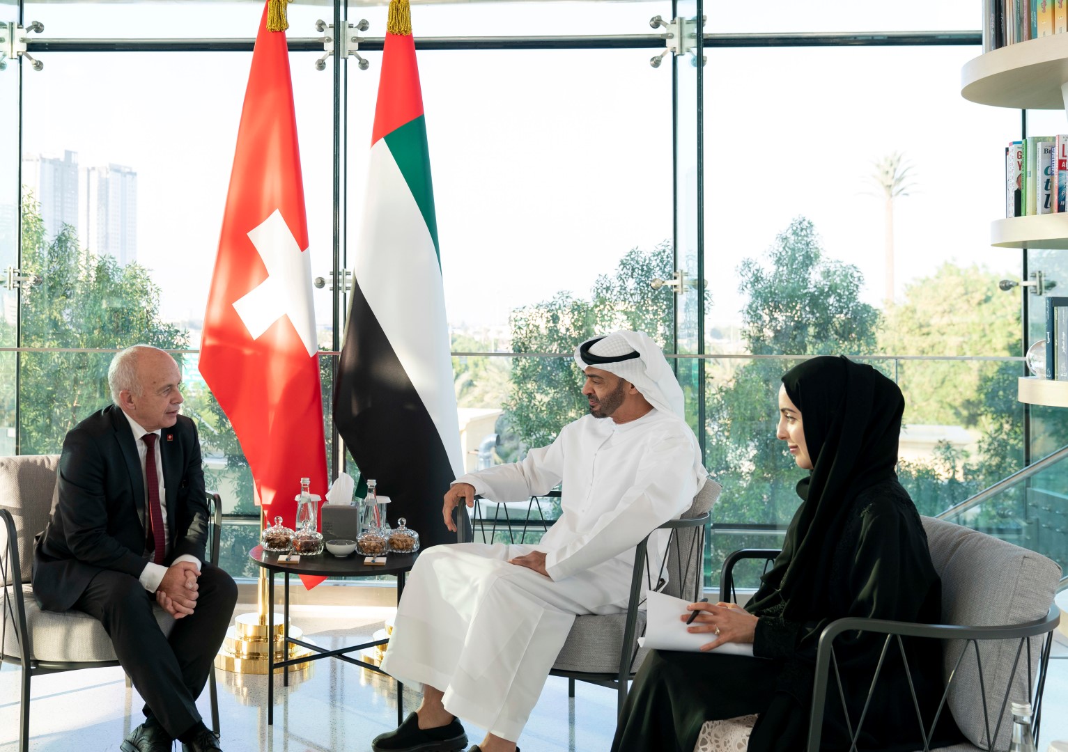 UAE’s Mohamed Bin Zayed, Swiss President Advancing Bilateral Relations