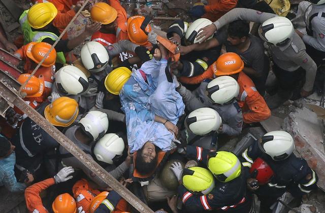 Several Feared Trapped As Building Collapses In Western India
