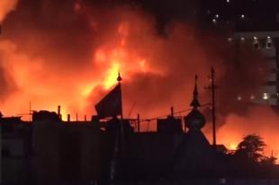 60 Shops Gutted As Huge Fire Engulfs Bazaar In N. Afghan Province