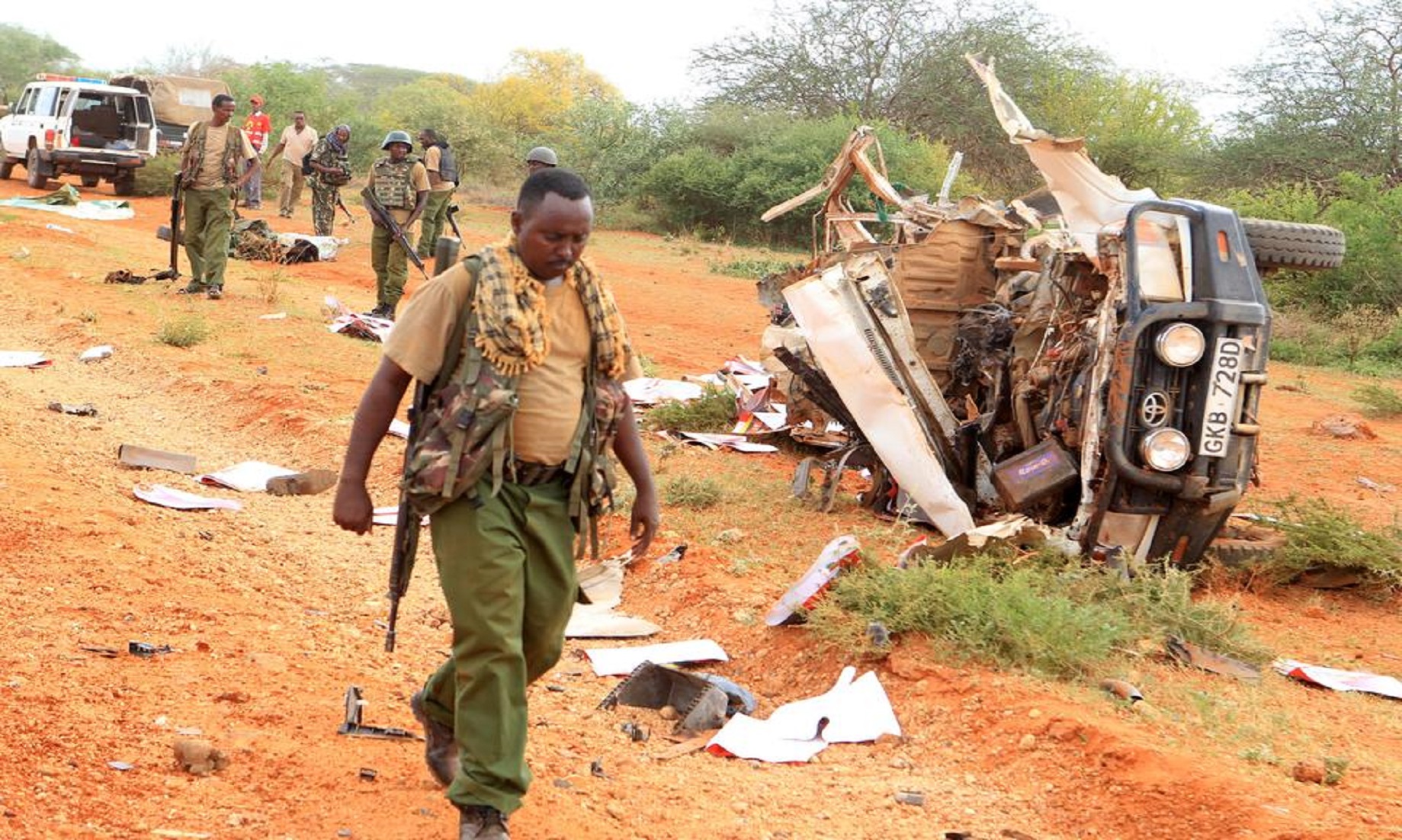Roadside Blast Kills 11 Security Officers In Kenya