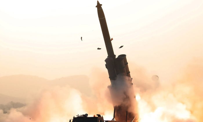 DPRK Conducts Another Test-Fire Of Super-Large Multiple Rocket Launchers