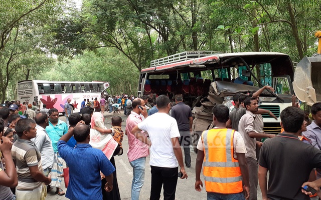 At Least 10 Dead As Two Buses Collide In Bangladesh