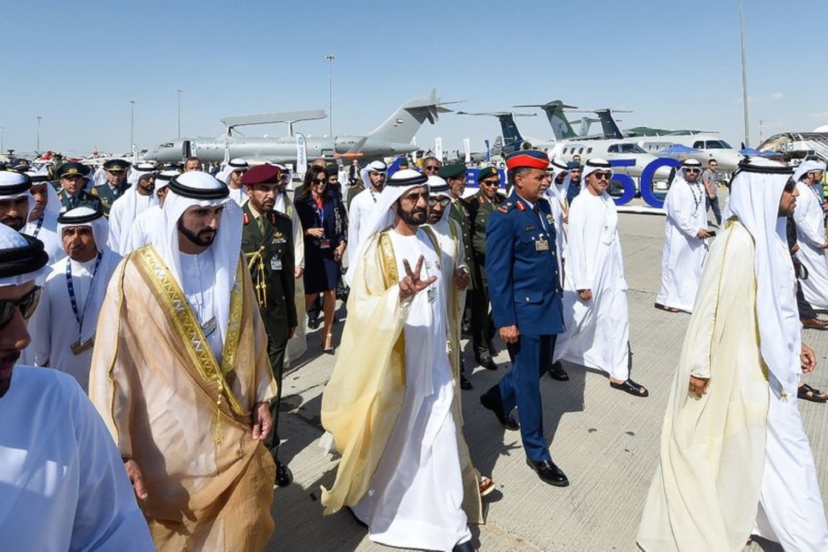 UAE Leaders Open Dubai Airshow 2019