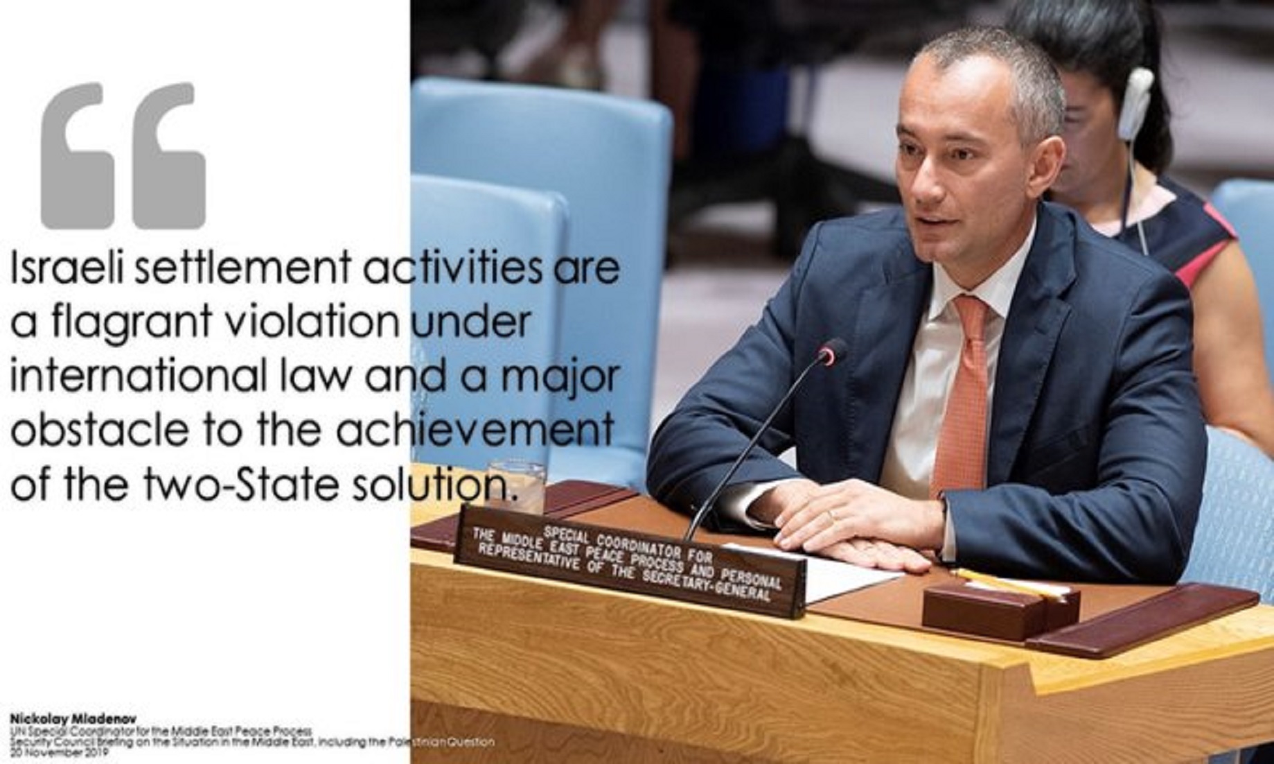 UN Senior Official Says Israeli Settlements Violate Int’l Law