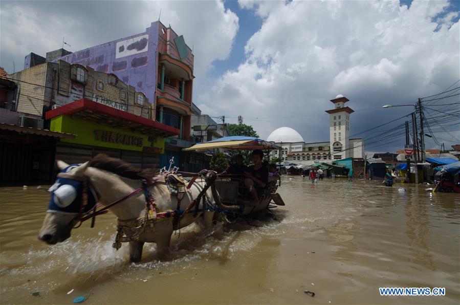 Flood Hits Bandung, Indonesia