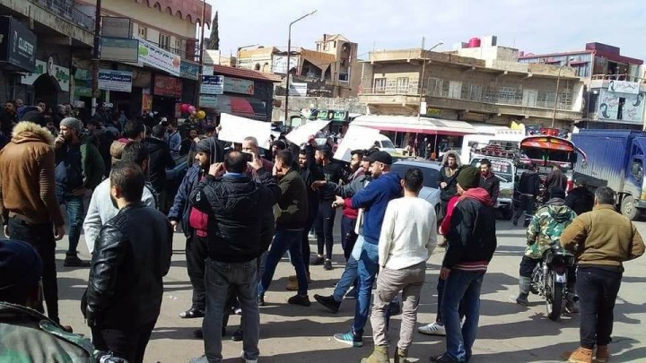 Syrians Protest Against Deteriorating Living Conditions In Southern Province