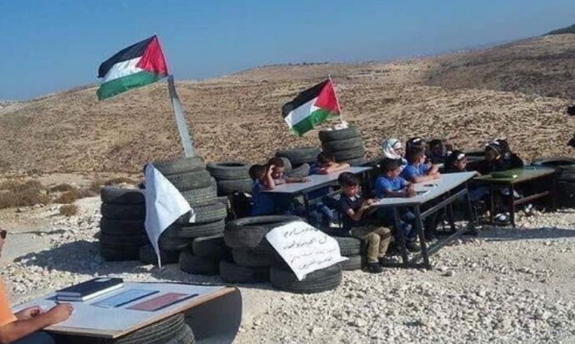 Israeli Army Demolishes School East Of Yatta