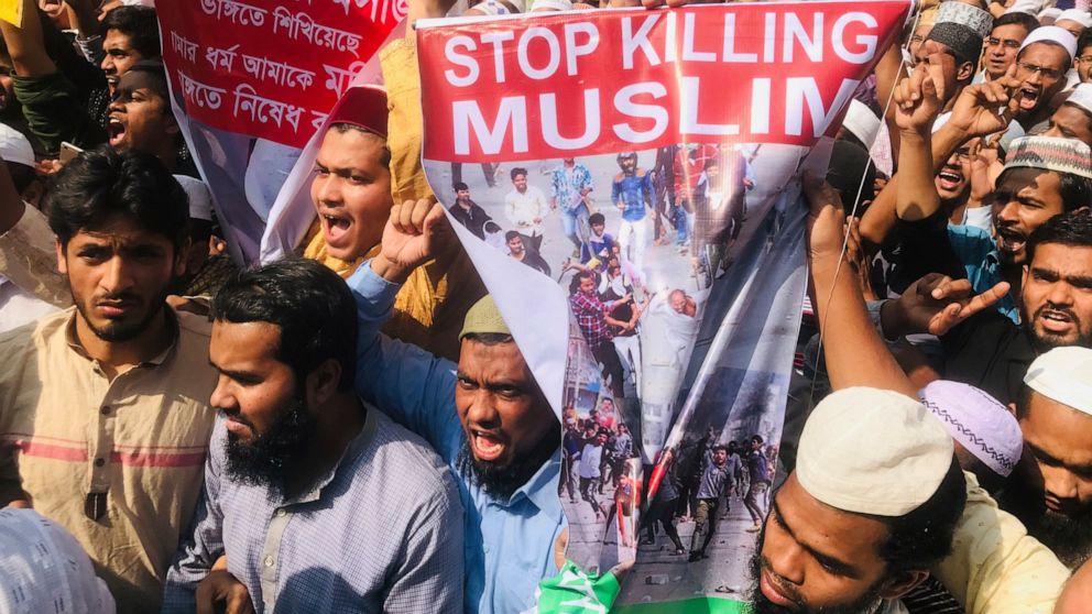 Bangladesh Muslims Protest Against Violence In Indian Capital