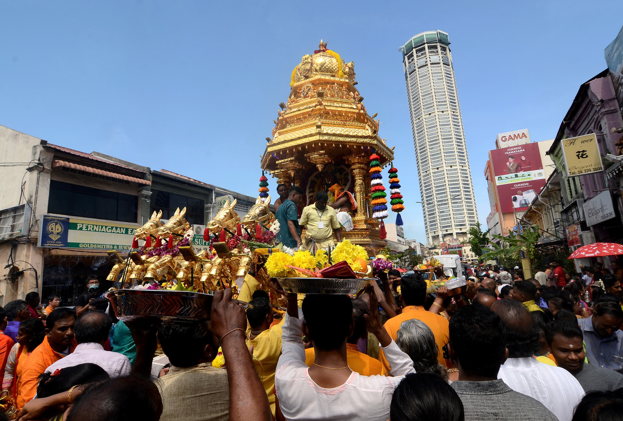 Thaipusam celebrations in George Town, Malaysia