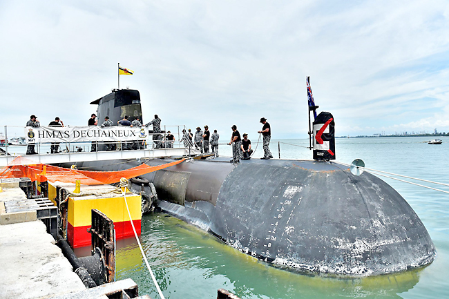 Australian Submarine Docks In Brunei