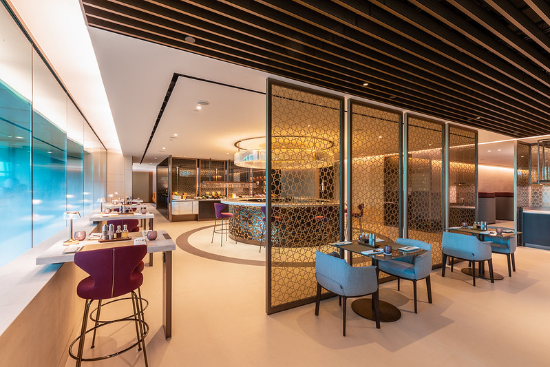 Qatar Airways Premium Lounge in Singapore