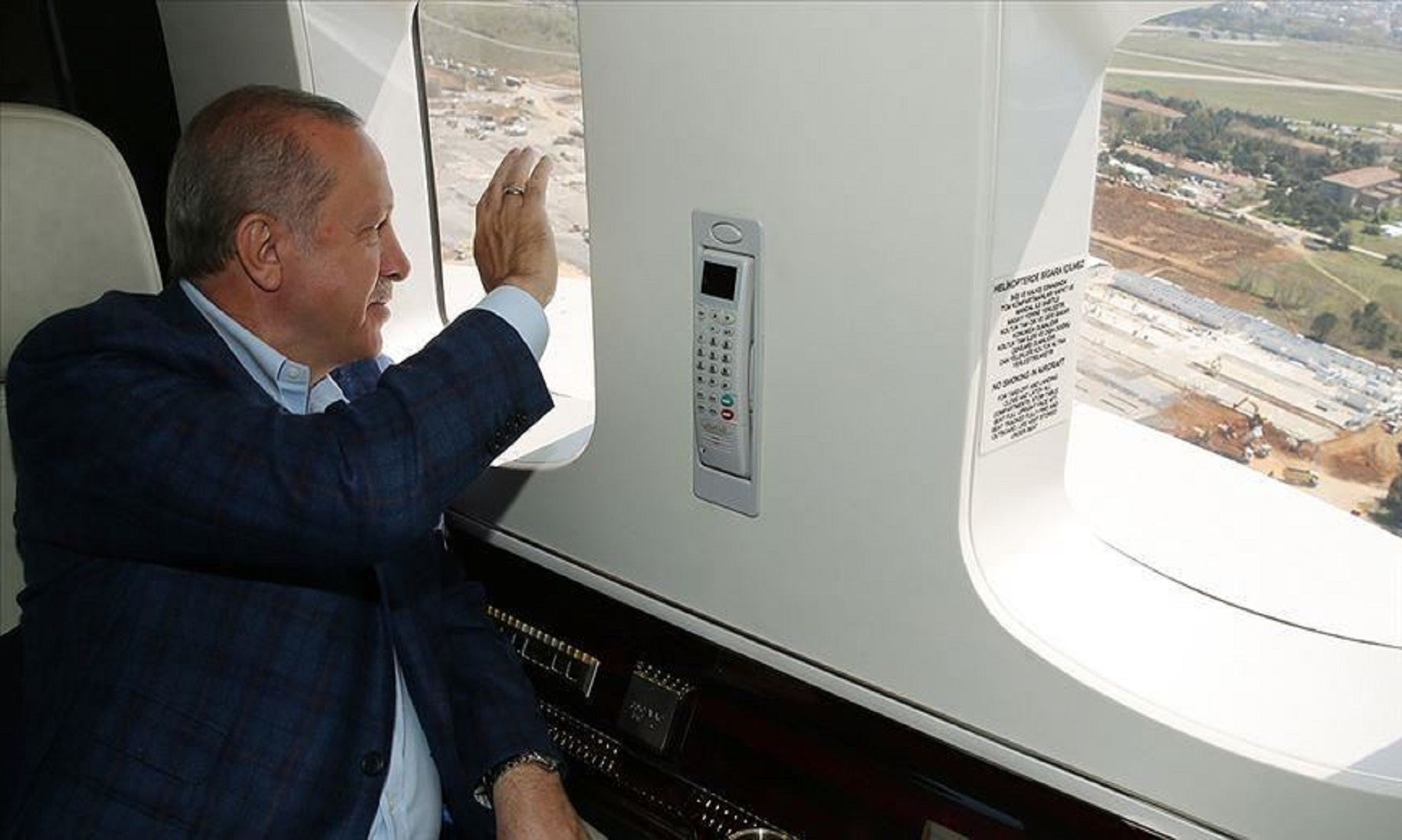 Turkish President Inspects Construction Of COVID-19 Hospitals From Air In Istanbul