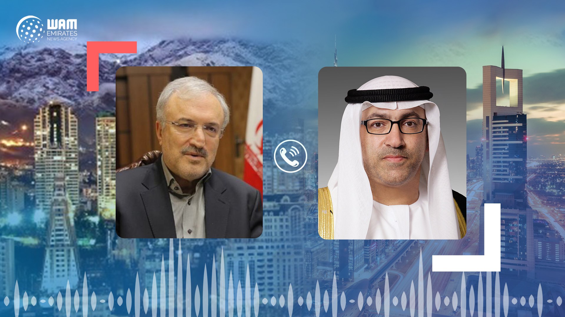 UAE, Iranian Health Ministers Review COVID-19 Countermeasures