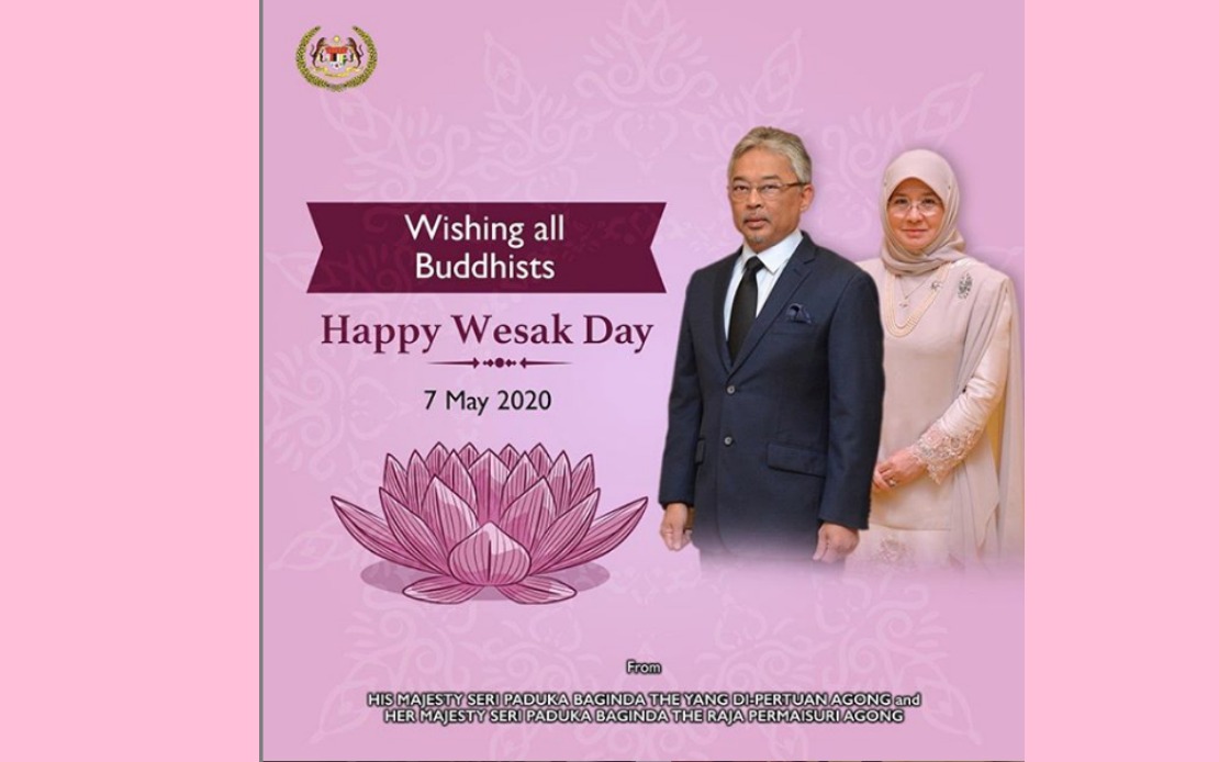 King, Queen wish Buddhists Happy Wesak Day
