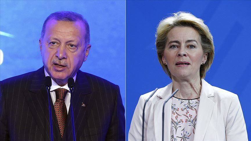 Turkish President, European Commission President Discuss Cooperation Against COVID-19