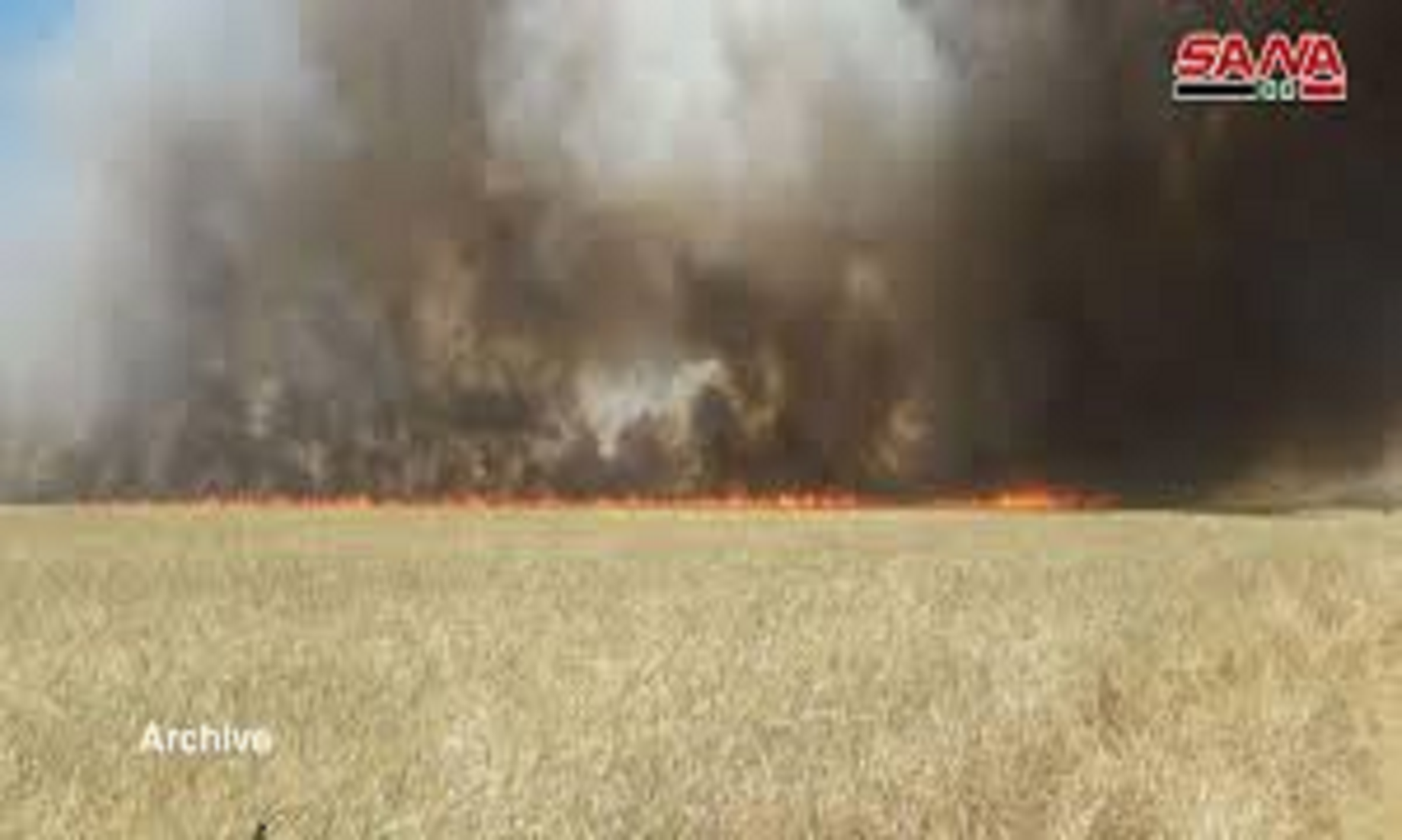 U.S. Aircraft Sets Fire To Wheat Crops In NE Syria