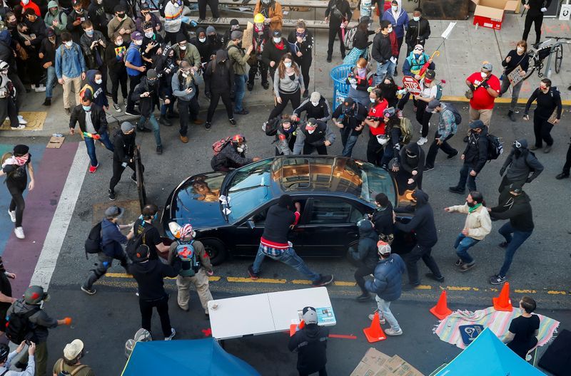 US unrest: Man drives car into Seattle protest crowd, shoots bystander – Police