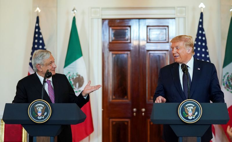 Mexican president thanks Trump for not mentioning border wall at summit