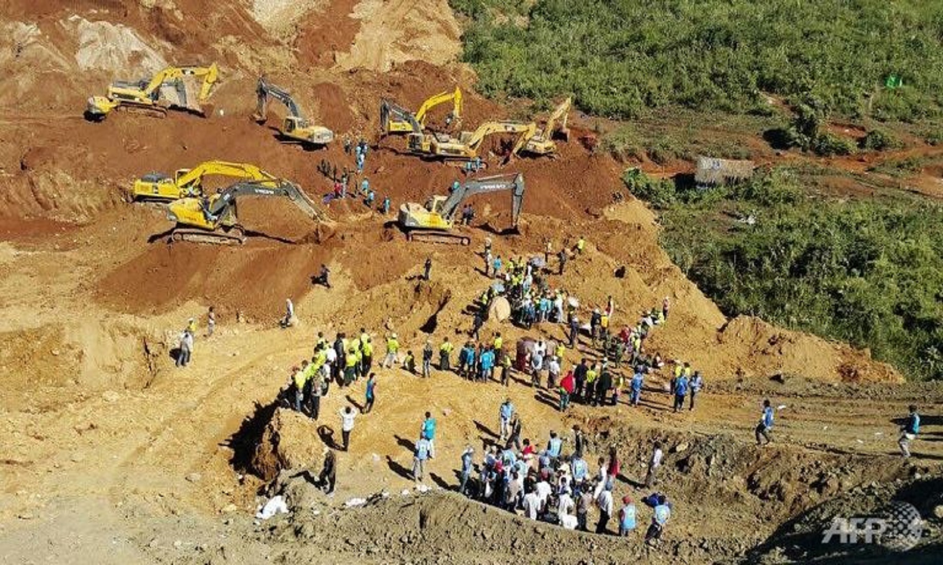 At Least 50 Killed, Many Feared Missing In Jade Mine Landslide In Myanmar