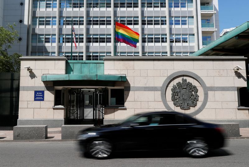 Russian Pres Putin mocks US embassy rainbow flag