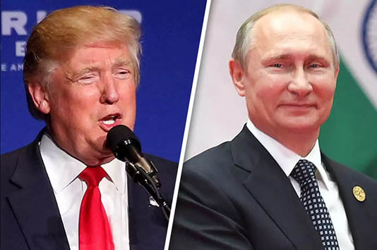 US Pres Trump tells Pres Putin hopes to avoid US-Russia-China arms race