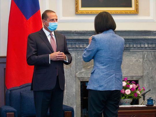 US cabinet member meets Taiwan president