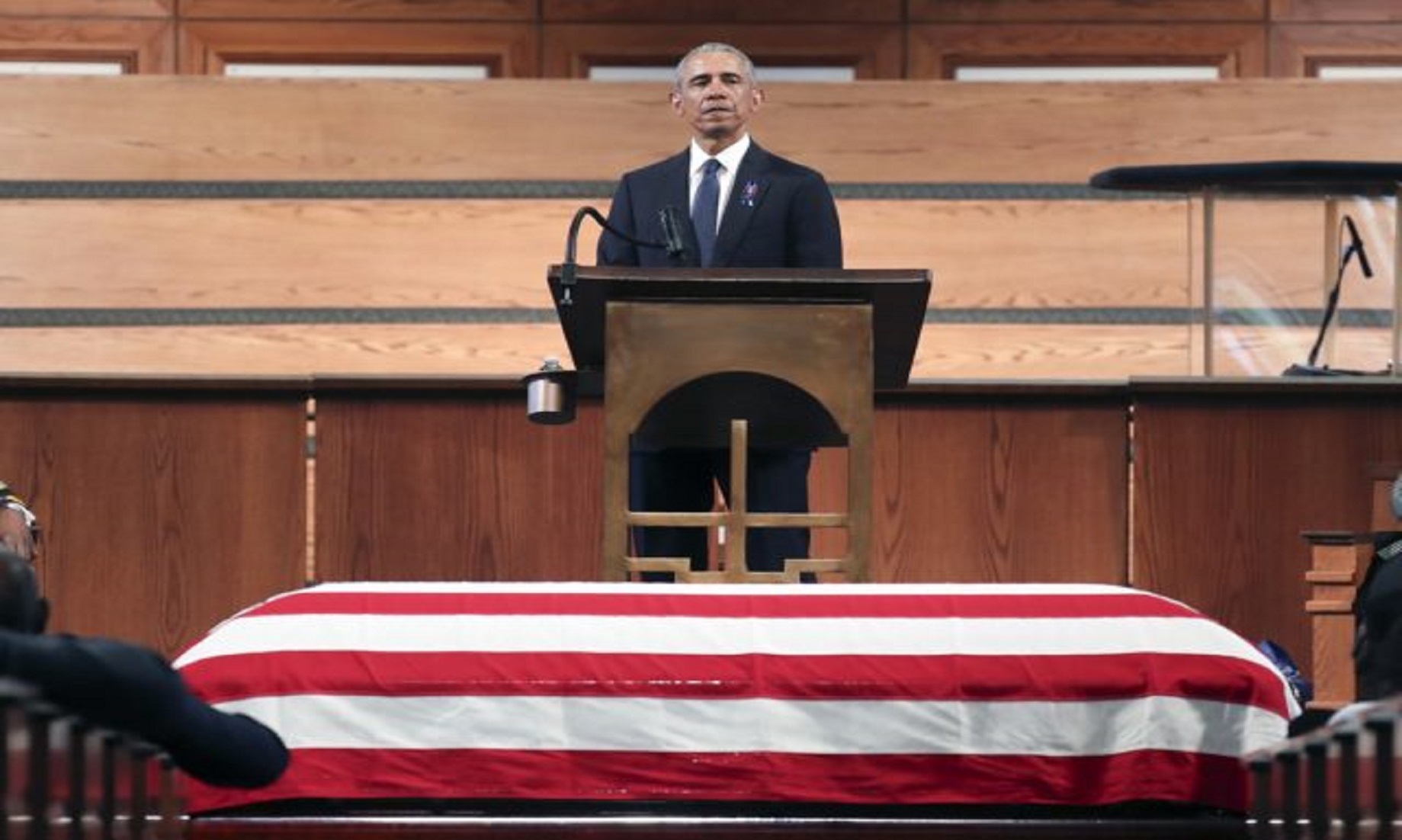 Obama Warns, Voting Rights Under Threat, At John Lewis’ Funeral