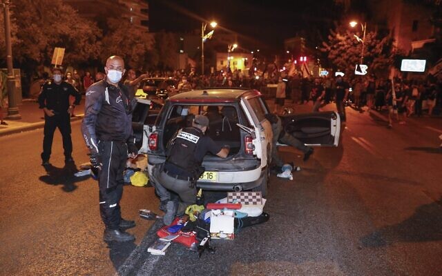 Man Arrested After Attempted Car-Ramming Attack Against Anti-Netanyahu Protesters