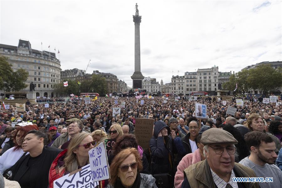 Police Shut Down Anti-Restrictions Protest In Central London Over Lack Of Social Distancing