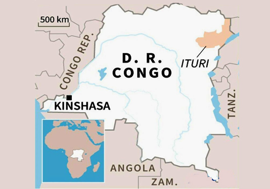 DRCongo: 58 killed in attacks in eastern Ituri province