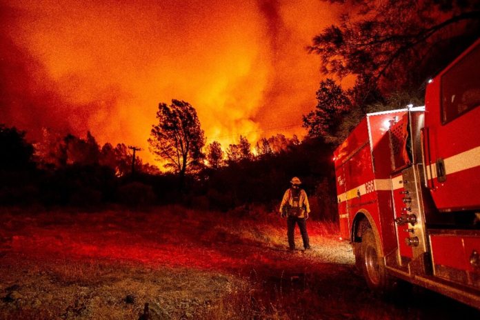 US wildfires: Towns destroyed as firefighters battle wildfires under orange skies