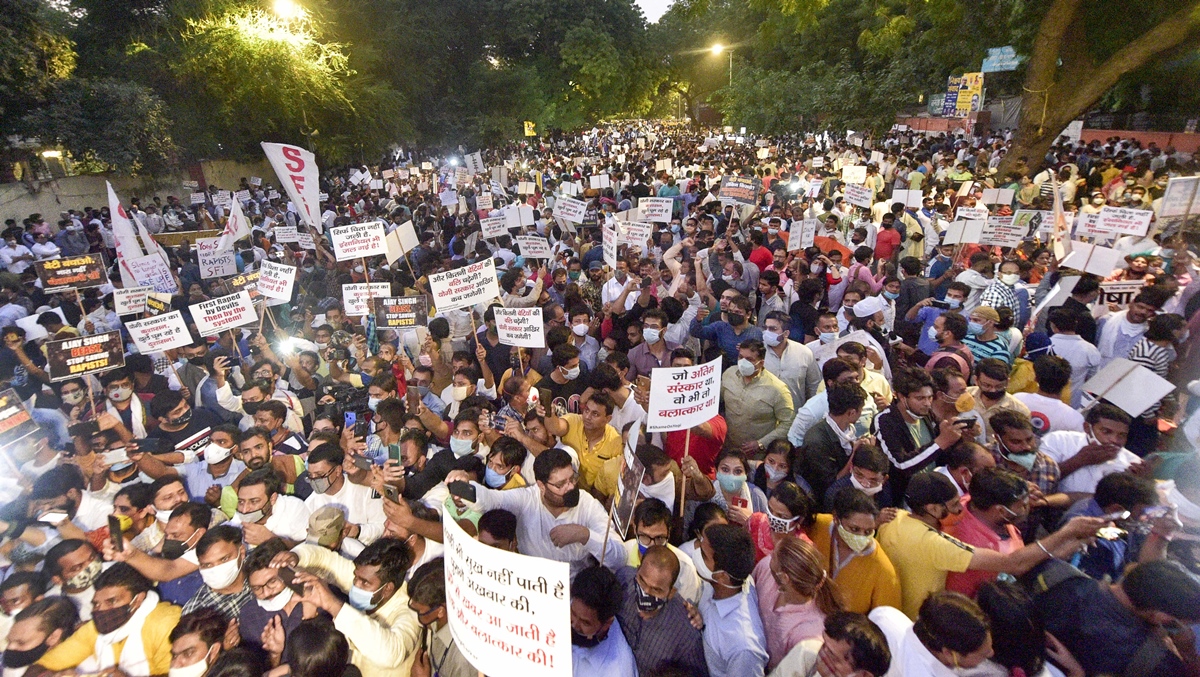 Hundreds Gather In Indian Capital City To Protest Gang rape, Murder Of Dalit Woman