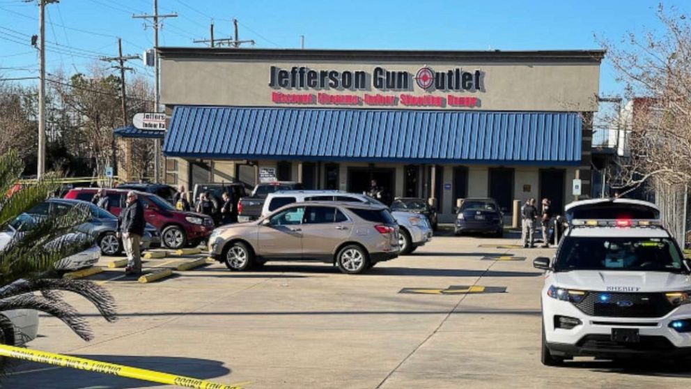US shooting: 3 killed, 2 injured in shooting at gun store in New Orleans